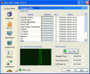 Hot CPU Tester Pro 4.4 - náhled