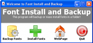 Font Install & Backup - náhled