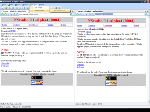 NStudio 0.1 Beta3 - náhled