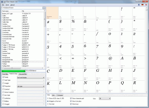 dp4 Font Viewer 3.4 - náhled