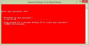 Password Ratings 1.0 - náhled