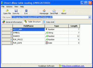 dBase viewer 1.88 - náhled