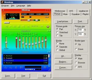 Skinamp 1.15 - náhled