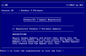 Windows Update Regenerator 1.0 - náhled
