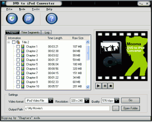 Mooma DVD to iPod converter 1.2 - náhled