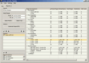 Printer Activity Monitor 2.1 - náhled