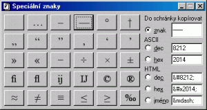 Speciální znaky 2.2.0.4 - náhled