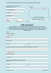 Daň dědická, darovací a z převodu nemovitostí - formuláře - náhled