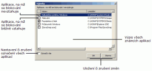 Definice výjimek - náhled