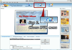 DVD Photo Slideshow Professional 8.06 - náhled