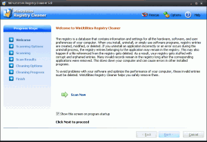 WinUtilities Free Registry Cleaner 5.8 - náhled