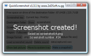 QuickScreenshot 1.3.1 - náhled