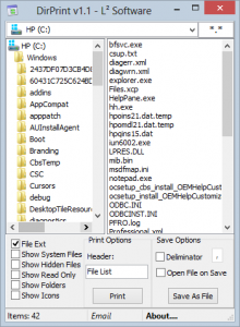 DirPrint 1.1 - náhled