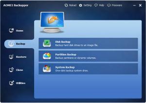 AOMEI Backupper 7.3.4 - náhled