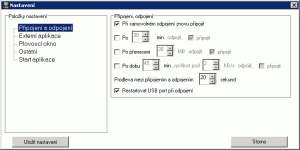 Nastavení - náhled
