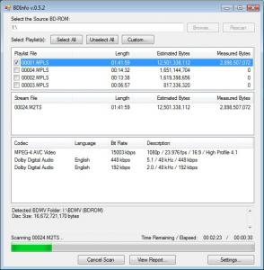 BDInfo 0.5.8 - náhled