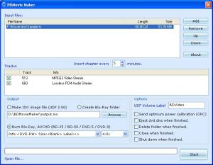 BDMovie Maker 2.00 - náhled