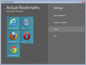 Actual Bookmarks 1.2 - náhled