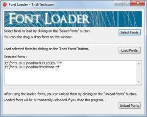 Font Loader - náhled