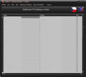 FileZilla Password Decoder - náhled