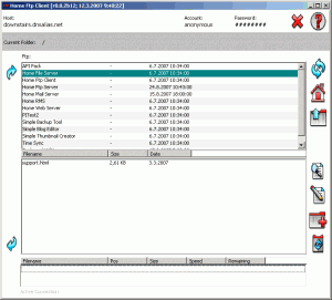 Home Ftp Client Beta - náhled