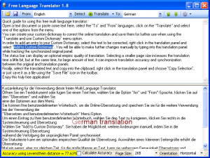 Free Language Translator 3.9 - náhled