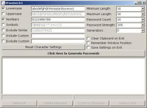 XPassGen 1.0.1.36 - náhled