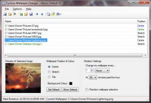 Cyclone Wallpaper Changer 2.0 - náhled