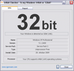 64bit Checker 1.4.3 - náhled