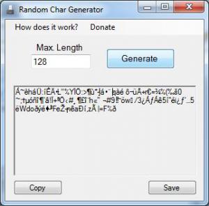 Random Char Generator 1.0 - náhled