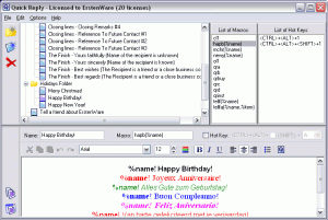 Quick Reply 2.14 - náhled