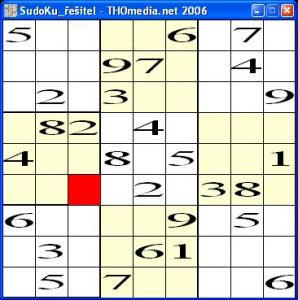 SuDoKu řešitel 1.0 - náhled
