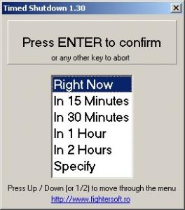 Timed Shutdown 1.30 - náhled