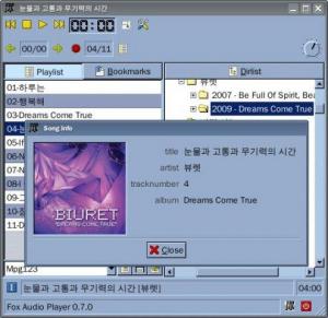 Fox Audio Player 0.10.1 - náhled