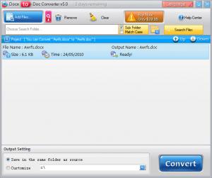 Docx to Doc Converter 5.494.6 - náhled