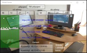 Scanner IP online kamer - náhled