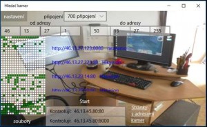 Scanner IP online kamer - náhled