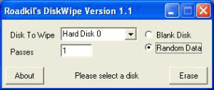 Roadkil's Disk Wipe 1.2 - náhled