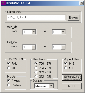 BlankVob 1.1.0.4 - náhled