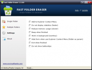 Fast Folder Eraser 1.1.0 - náhled