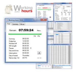 Working hours 2010 1.1.0.65 - náhled