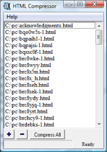 HTML Compressor 1.00 - náhled