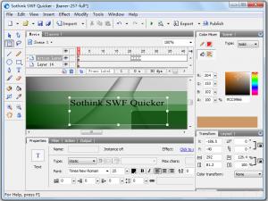 Sothink SWF Quicker 5.3 - náhled
