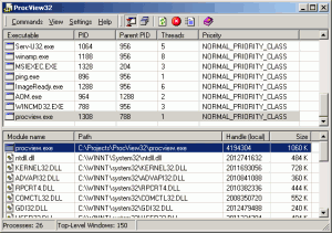 ProcView32 2.01 - náhled