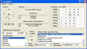 Kalendář++ 1.0 - náhled
