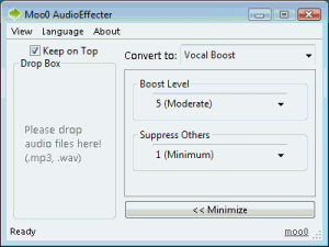 Moo0 AudioEffecter 1.31 - náhled