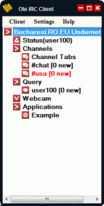 Ole IRC Client 4.2.2 - náhled
