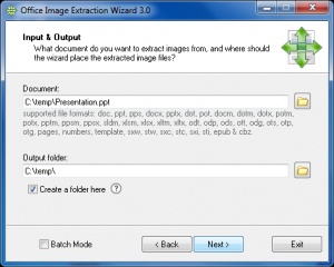 Office Image Extraction Wizard Portable 3.01 - náhled