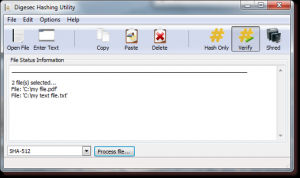 Digesec Hashing Utility Portable 2.0.0 - náhled