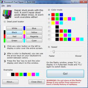 Rizonesoft Pixel Repair 0.6.8.692 - náhled